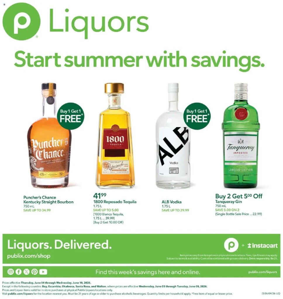 Publix Liquors Ad This Week: June 4 to June 10 2026 Savings Await!
