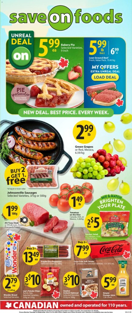 Save on Foods Weekly Flyer: Specials This Week from 4 June 2026!