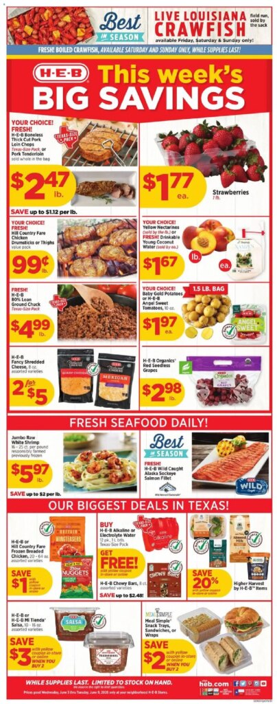 H-E-B Weekly Ad This Week: Unmissable Deals June 3 to June 9 2026