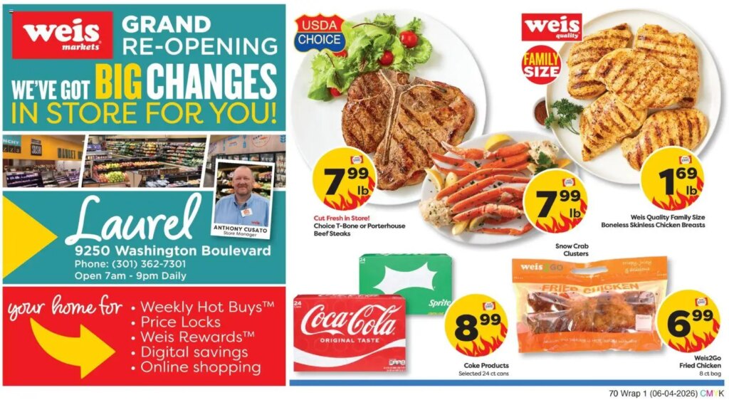 Weis Grand Opening Deals June 4 to June 10 2026 This Week