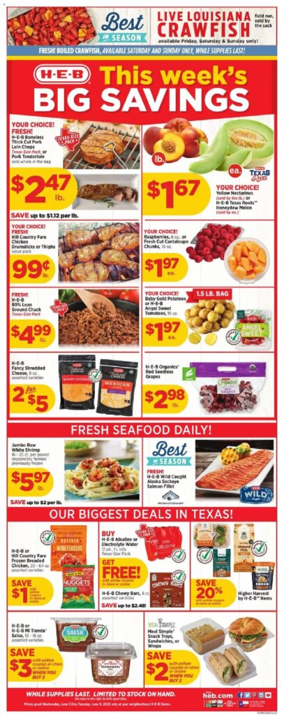 H-E-B Weekly Ad This Week: Amazing Offers June 3 to June 9 2026!