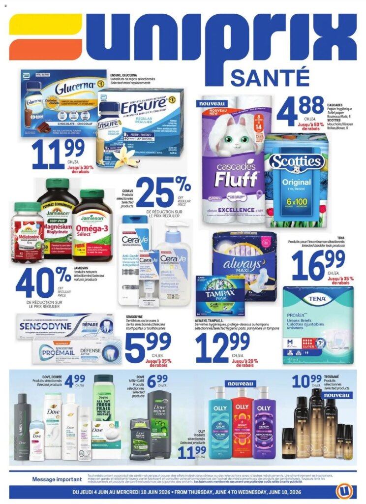 Uniprix – Uniprix Sante: Special This Week from 4 June 2026!