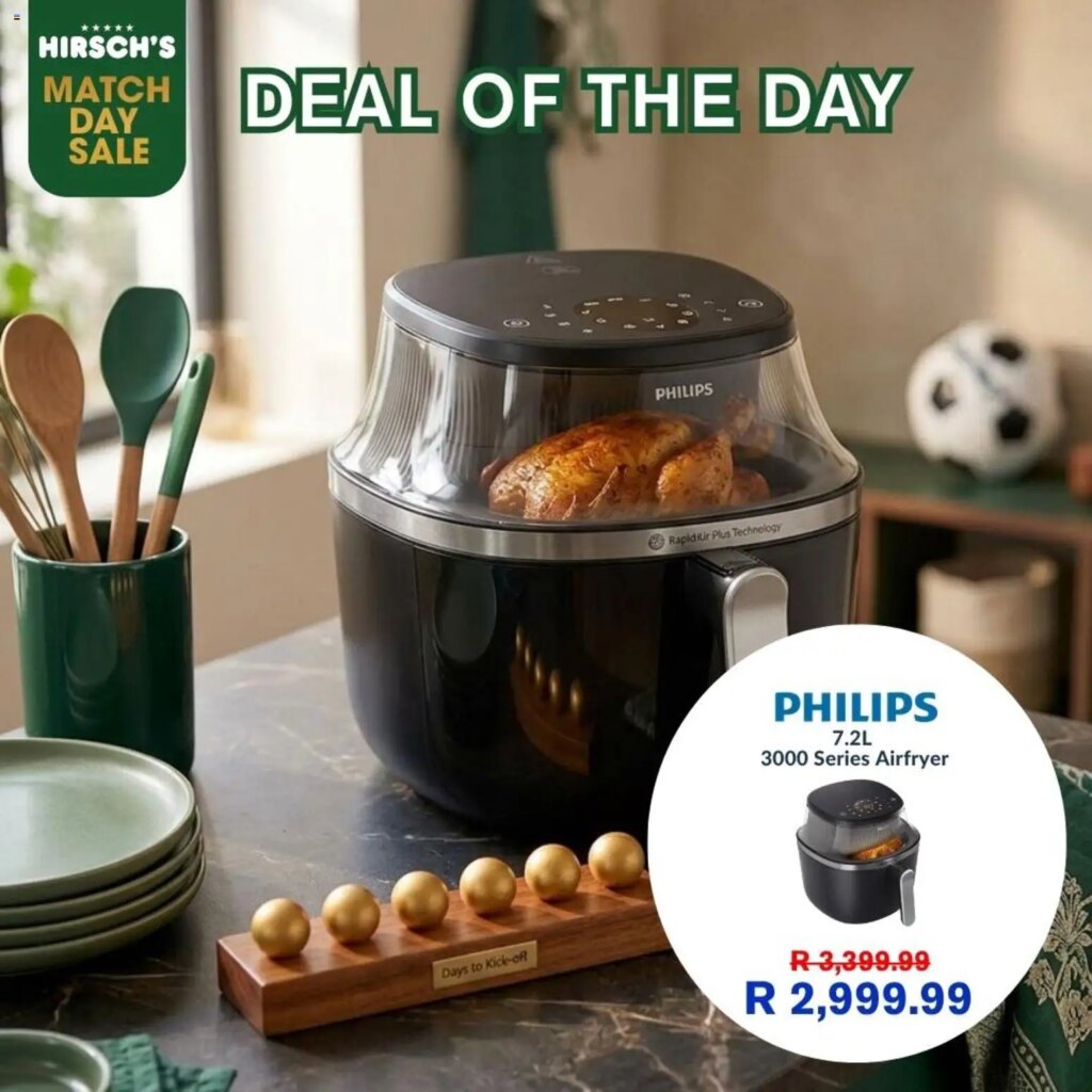 Hirsch's Deal of the day: Specials on 04 June 2026 Available Online! 9 Hirsch’s Deal of the day: Specials on 04 June 2026 Available Online!