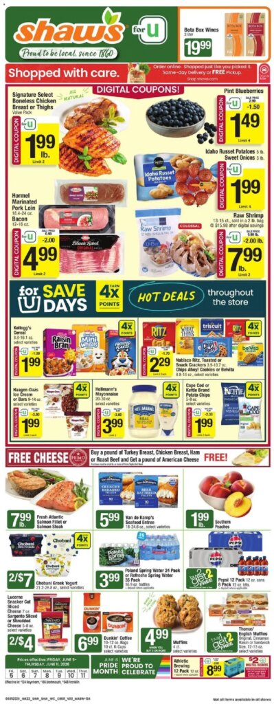 Shaw’s Weekly Ad This Week: Best Deals June 5 to June 11 2026