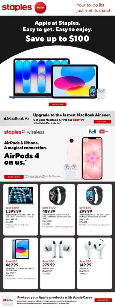 Staples weekly flyer / circulaire: Specials From 5 June 2026!
