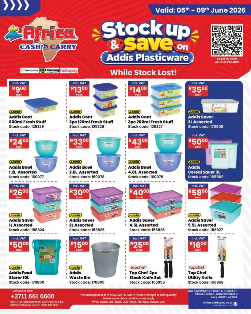Africa Cash & Carry Friday Promo: Exclusive Deals on 5 June 2026!