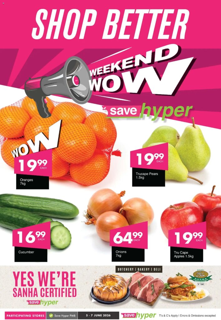 Save Weekend WOW Specials This Week! 5 June 2026 Savings Await You!