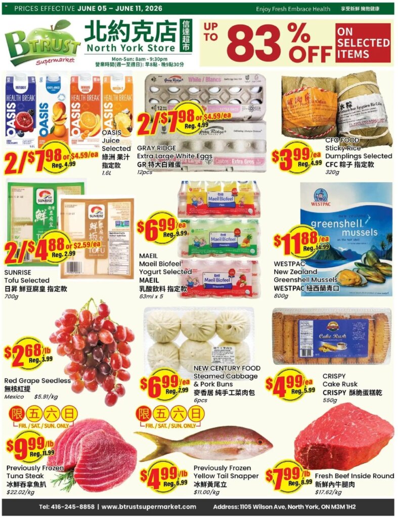 Btrust Supermarket weekly flyer – Wilson: Specials This Week from 5 June 2026