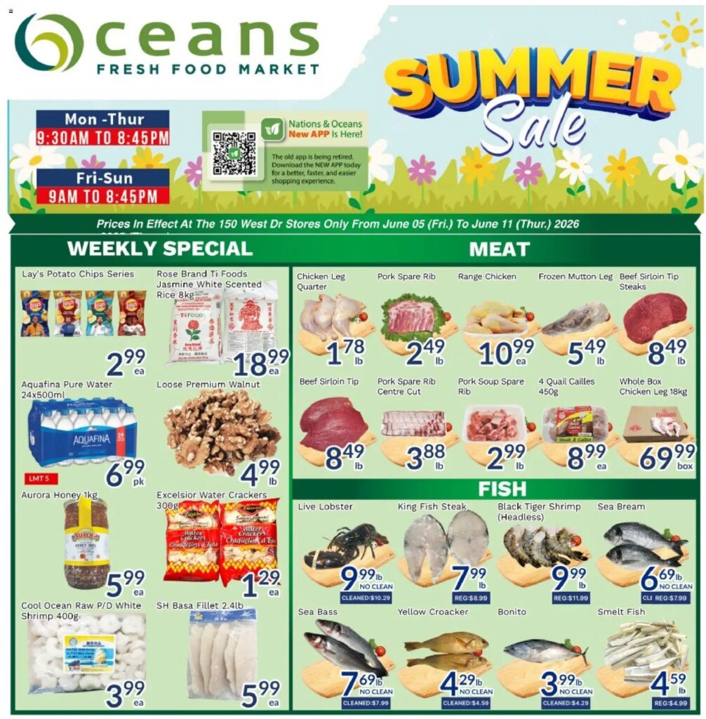 Oceans weekly flyer – Brampton: Spcial This Week from 5 June 2026!