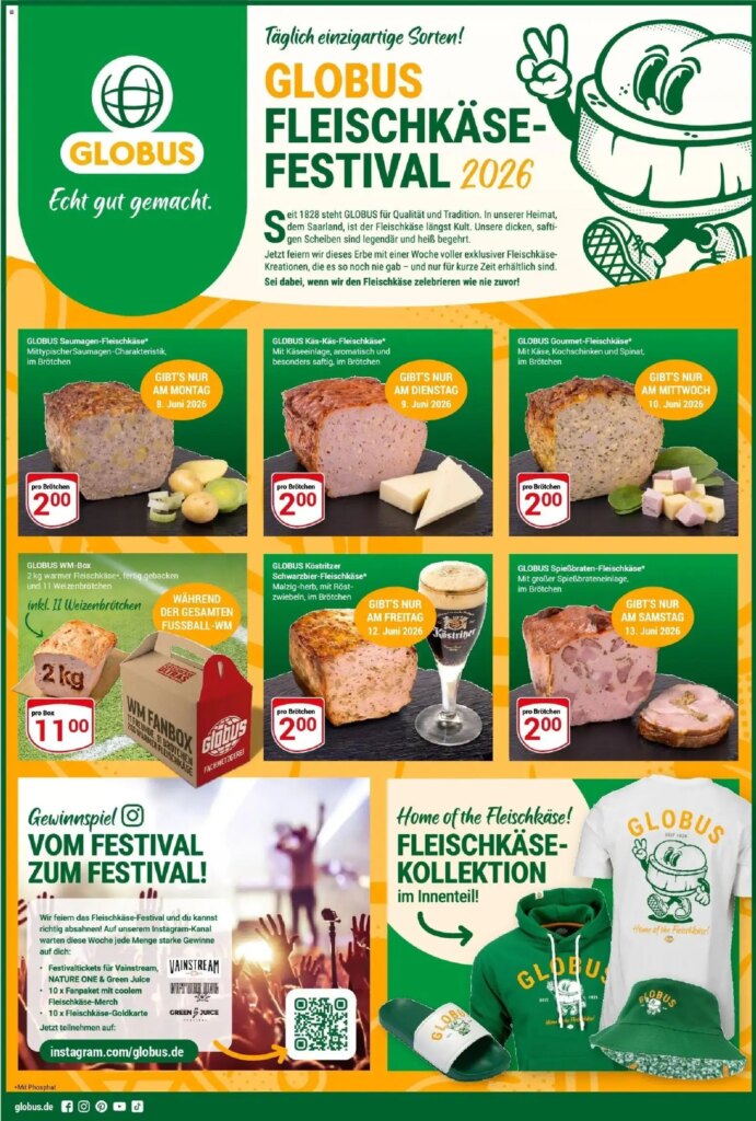 Globus – Fleischkäse-Festival 2026: Special This Week from 08 June 2026!