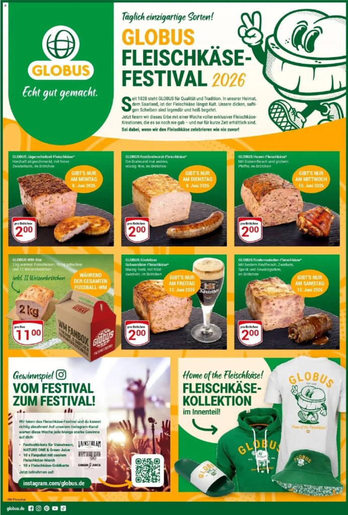 Globus – Special This Week: Fleischkäse-Festival 2026 from 08 June 2026!