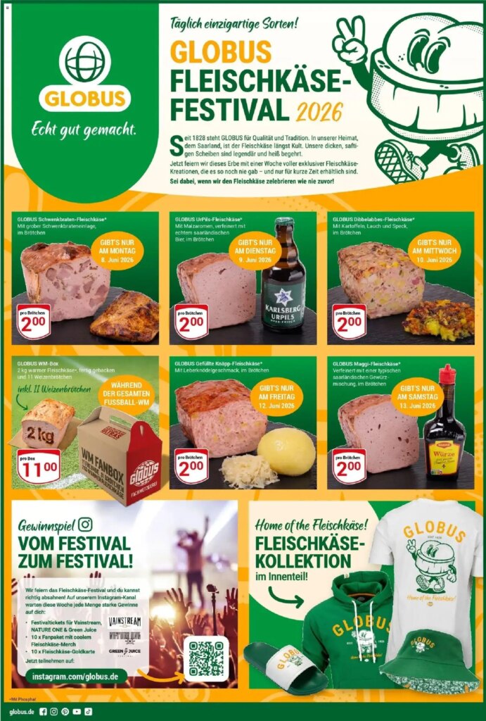 Fleischkäse-Festival 2026 at Globus – Special This Week from 08 June 2026!
