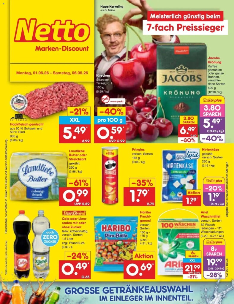Netto Marken-Discount Prospekt Bitterfeld-Wolfen Specials, 01 June 2026