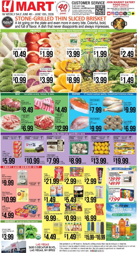 Hmart NEVADA Specials From June 4 to June 10 2026 – Don’t Miss Out!