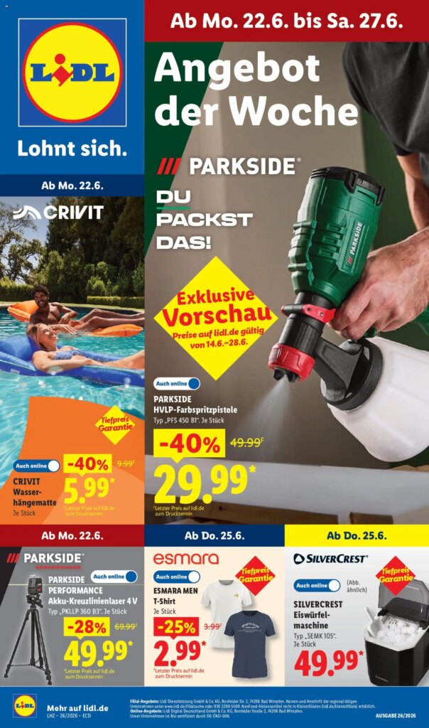 Lidl Prospekt – Special This Week from 22 June 2026: Exclusive Offers!