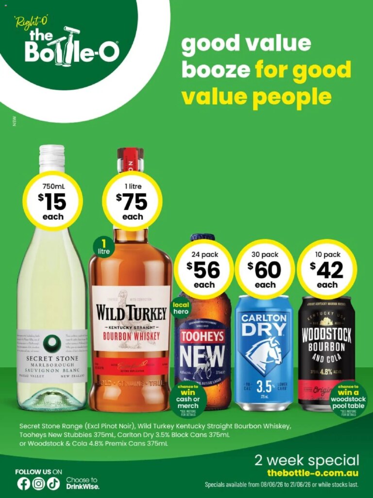 The Bottle-O Catalogue This Week: June 8 Deals in Canberra! 5 The Bottle-O Catalogue This Week: June 8 Deals in Canberra!
