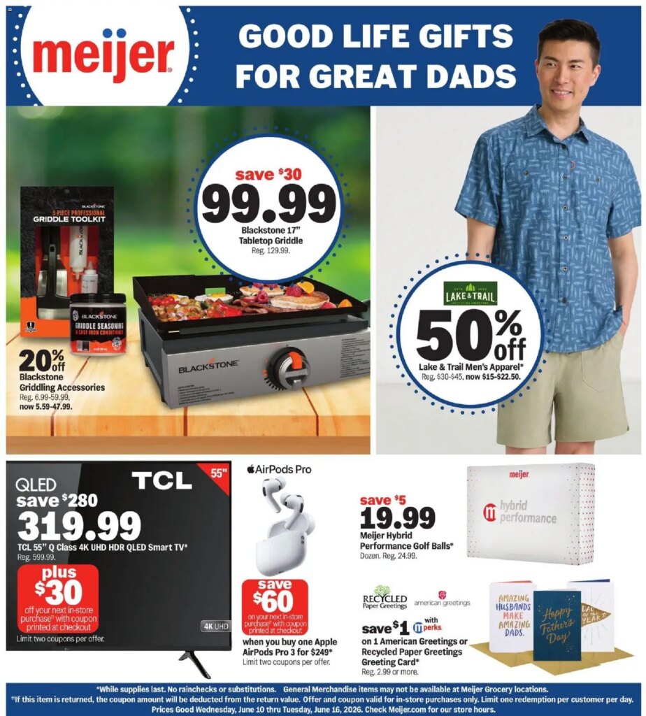 Meijer Good Life Gifts for Great Dads This Week June 10 to June 16 2026