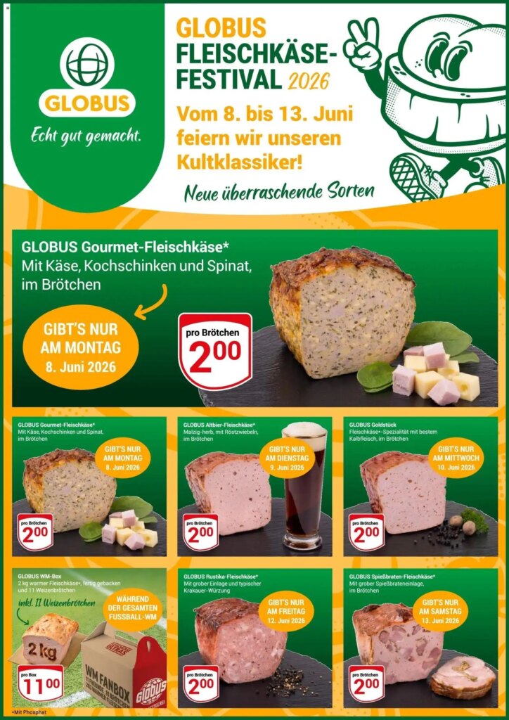 Globus Fleischkäse-Festival 2026: Special This Week from 08 June 2026!