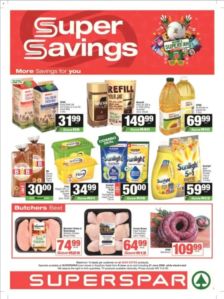Superspar – Kwazulu-Natal Weekly Specials: Hot Deals from 08 June 2026!