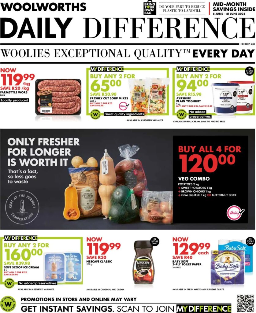 Woolworths Daily Difference – Western Cape Specials This Week, 8 June 2026
