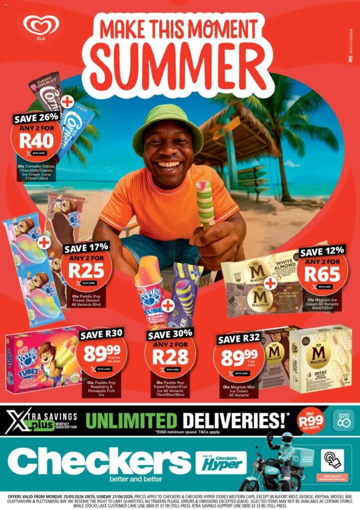 Checkers – Western Cape Ola Promotion Specials This Week – 25 May 2026