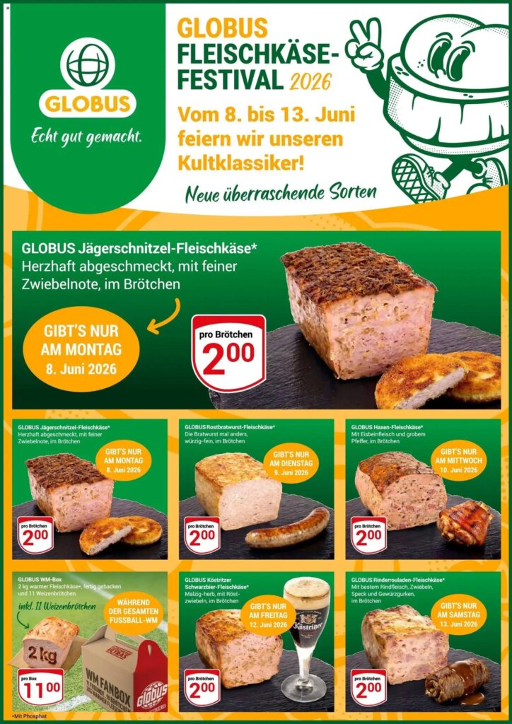 Delicious Deals at Globus: Fleischkäse-Festival – 07 June 2026 Special This Week!