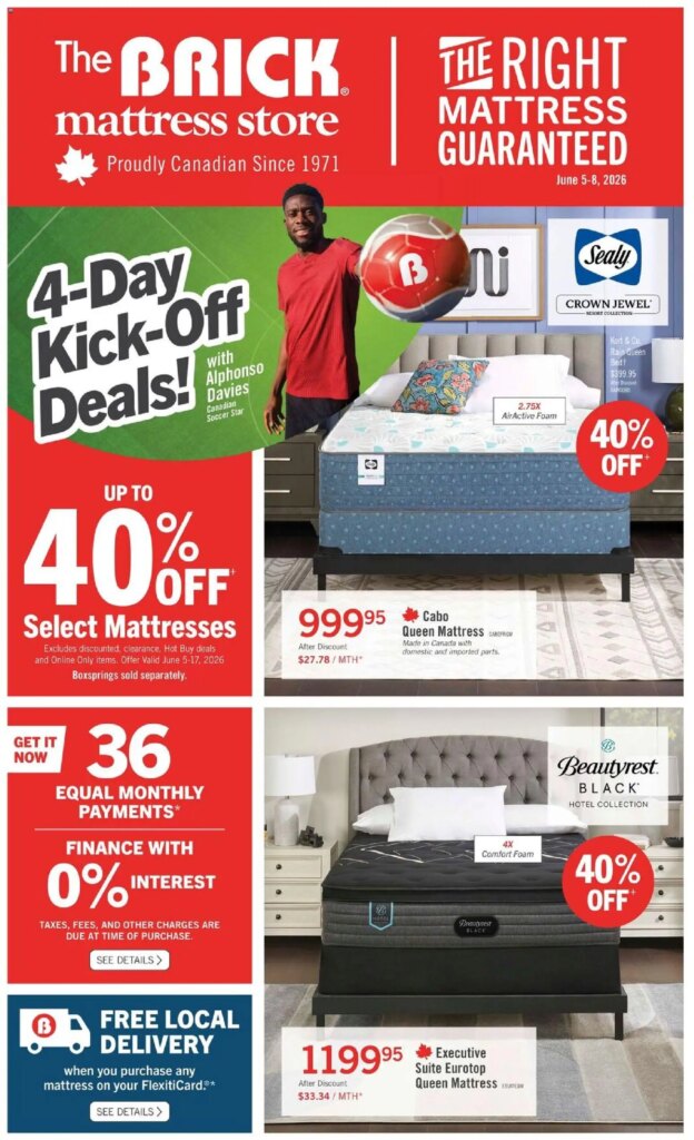Weekly Specials This Week at The Brick – Brick Mattress Store, 5 June 2026