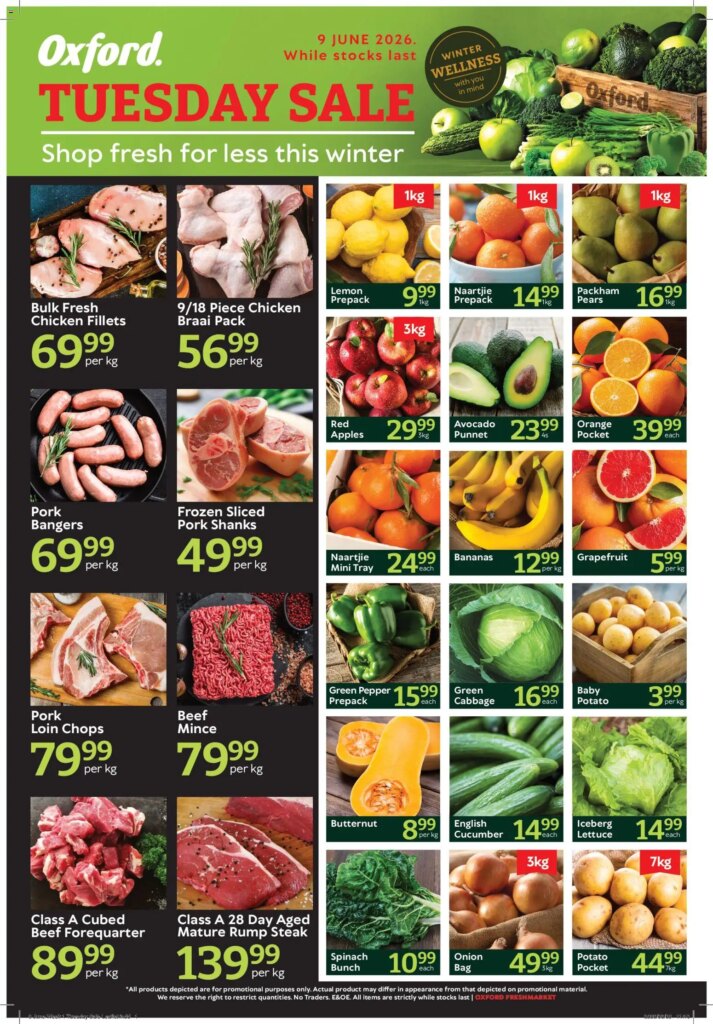 Oxford Freshmarket Tuesday Sale: Unmissable Specials This Week 09 June 2026