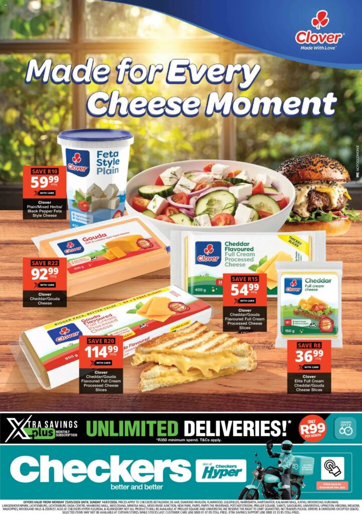 Checkers – Northern Cape – Clover Promotion: Special This Week, 25 May 2026!