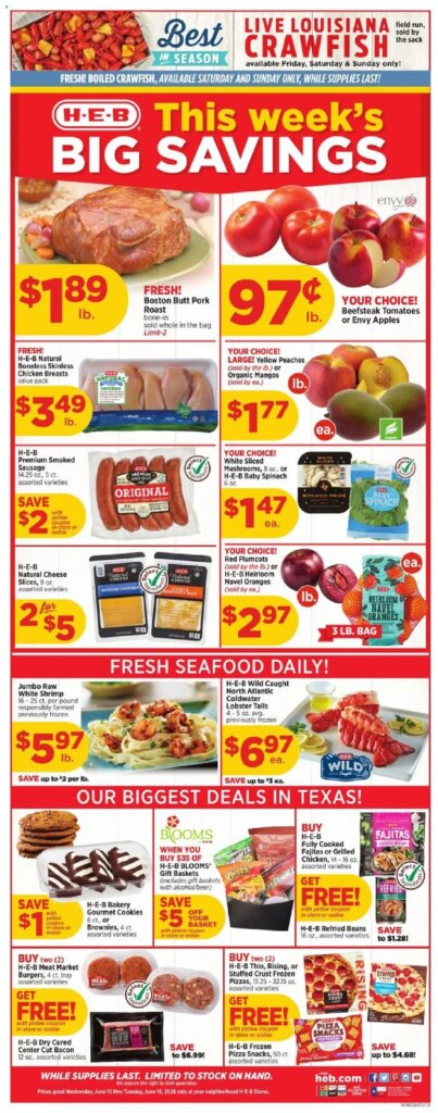 H-E-B Weekly Specials April 29 to May 5 2023 – Limited Time Offers!