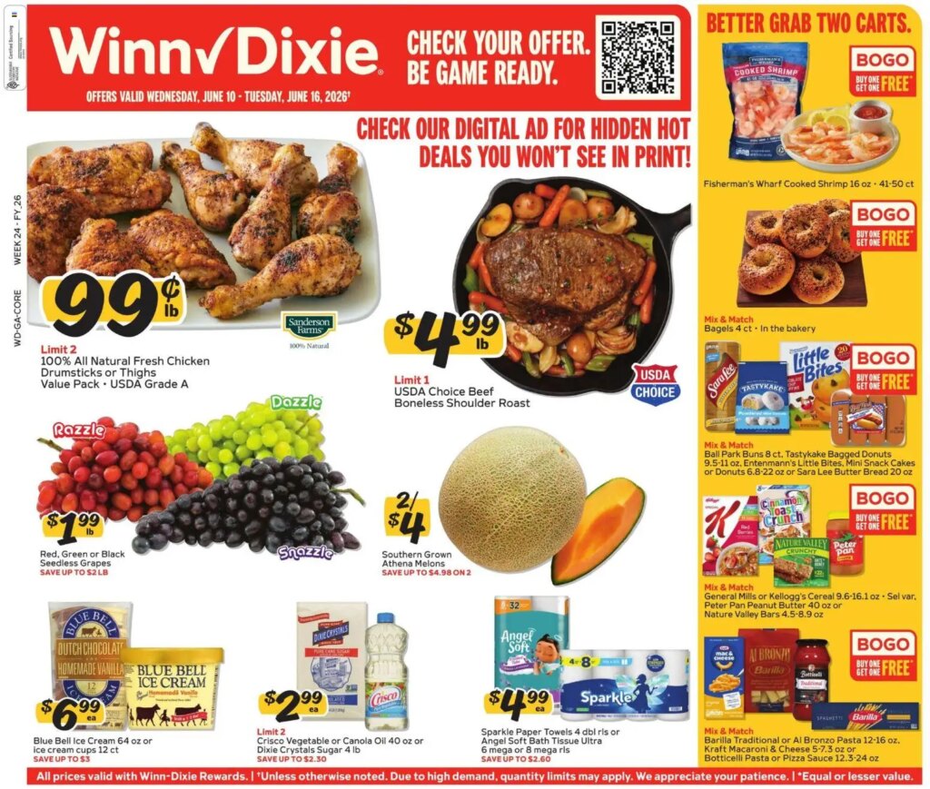 Winn Dixie Weekly Ad This Week: Top Deals June 10 to June 16 2026