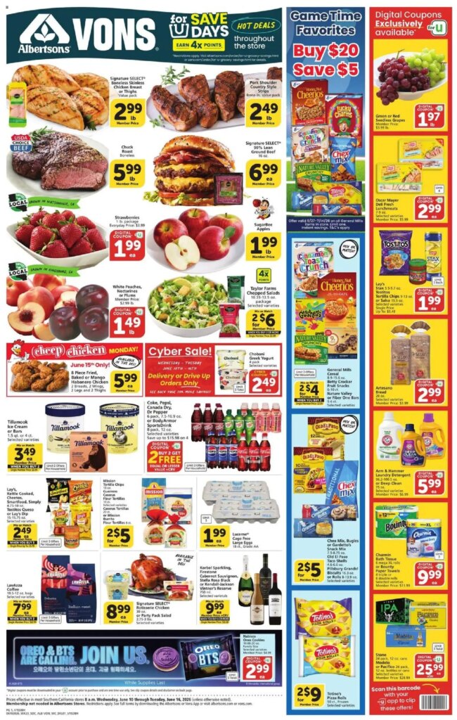 Vons Weekly Ad This Week: Amazing Deals from June 10 to June 16 2026!