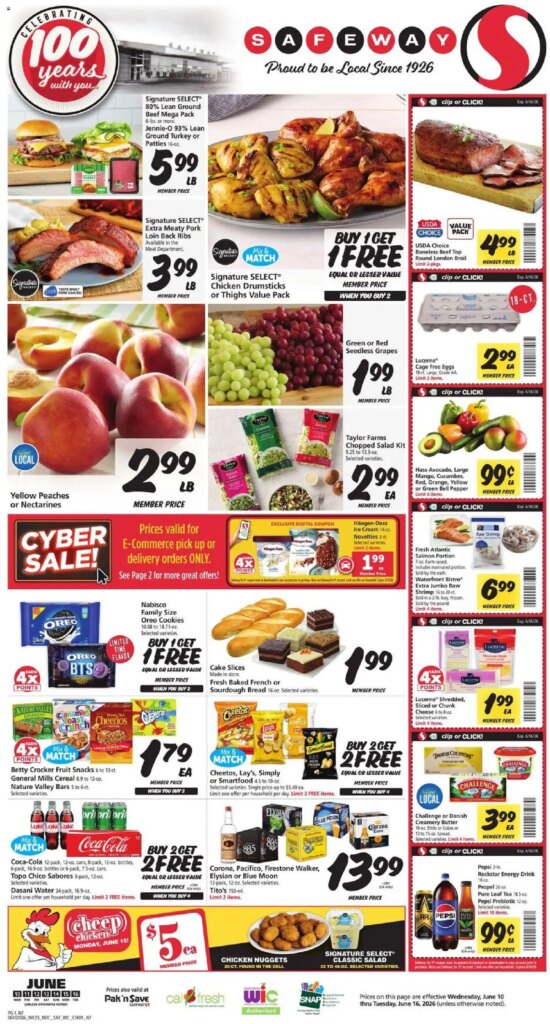 Safeway Weekly Ad This Week: Hot Deals from June 10 to June 16 2026