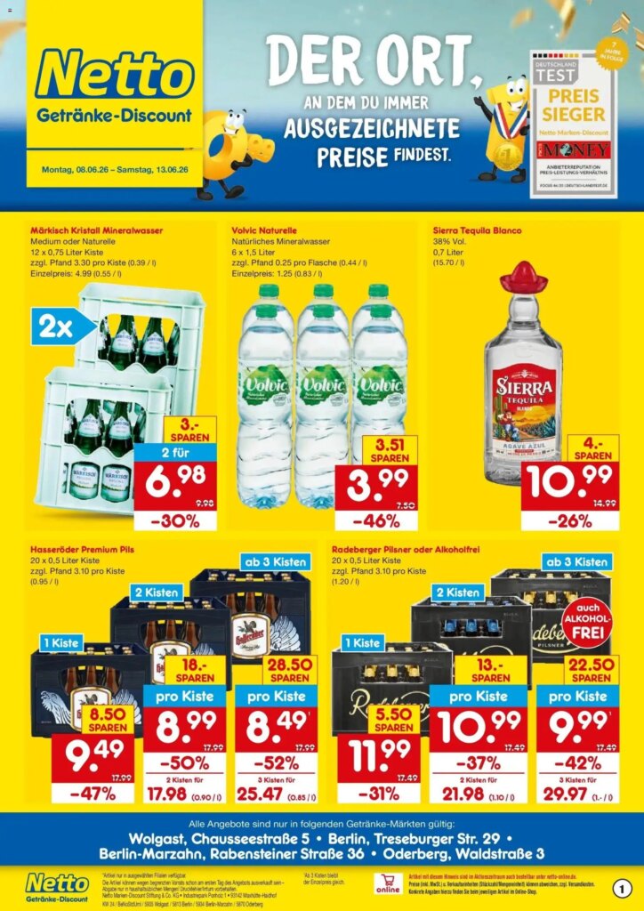 Netto Marken-Discount Prospekt Berlin – Special This Week, 08 June 2026 Deals!