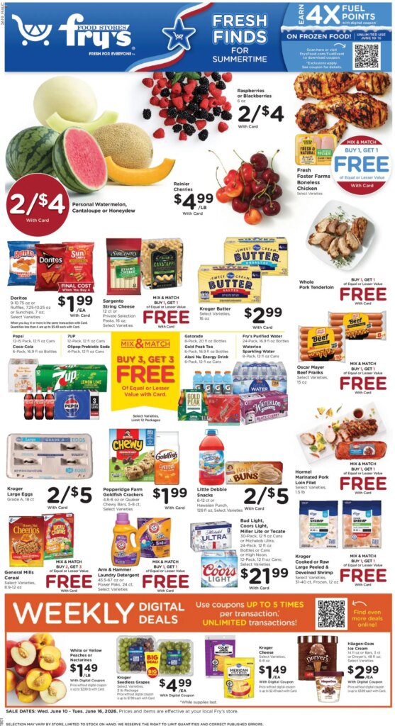 Fry’s Food Weekly Ad This Week: Unbeatable Offers June 10 to June 16 2026