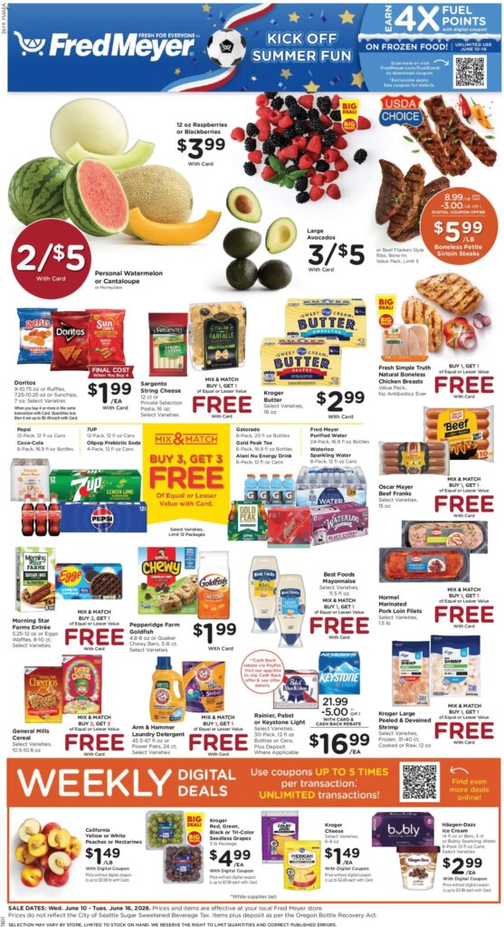 Fred Meyer Weekly Ad This Week: Huge Savings June 10 to June 16 2026