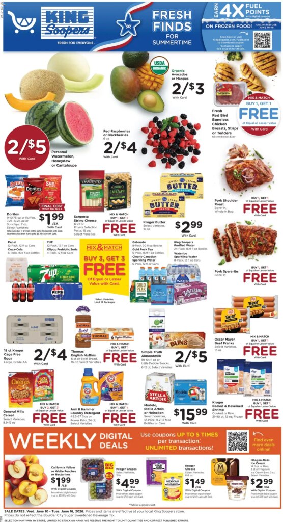 King Soopers Weekly Ad This Week: Incredible Deals June 10 to June 16 2026