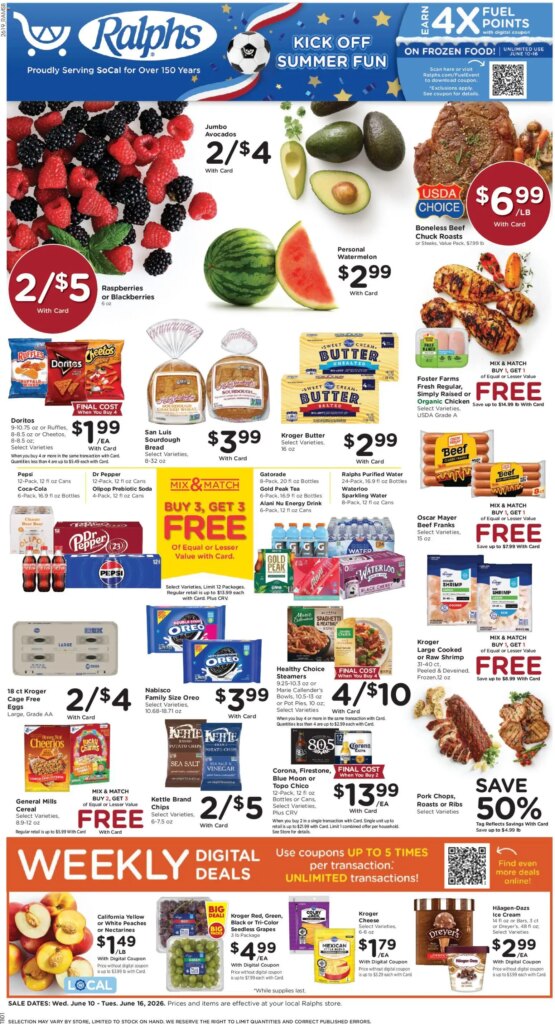 Ralphs Weekly Ad This Week: Exciting Deals June 10 to June 16 2026