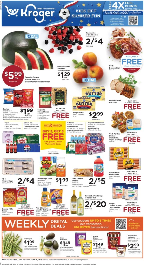 Kroger Weekly Ad This Week: Hot Deals June 10 to June 16 2026!