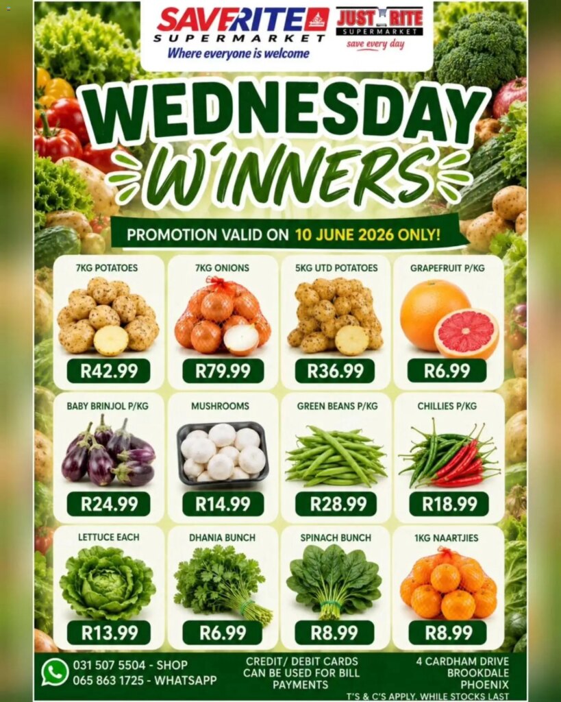 Saverite Wednesday Winners: Special This Week, 10 June 2026!
