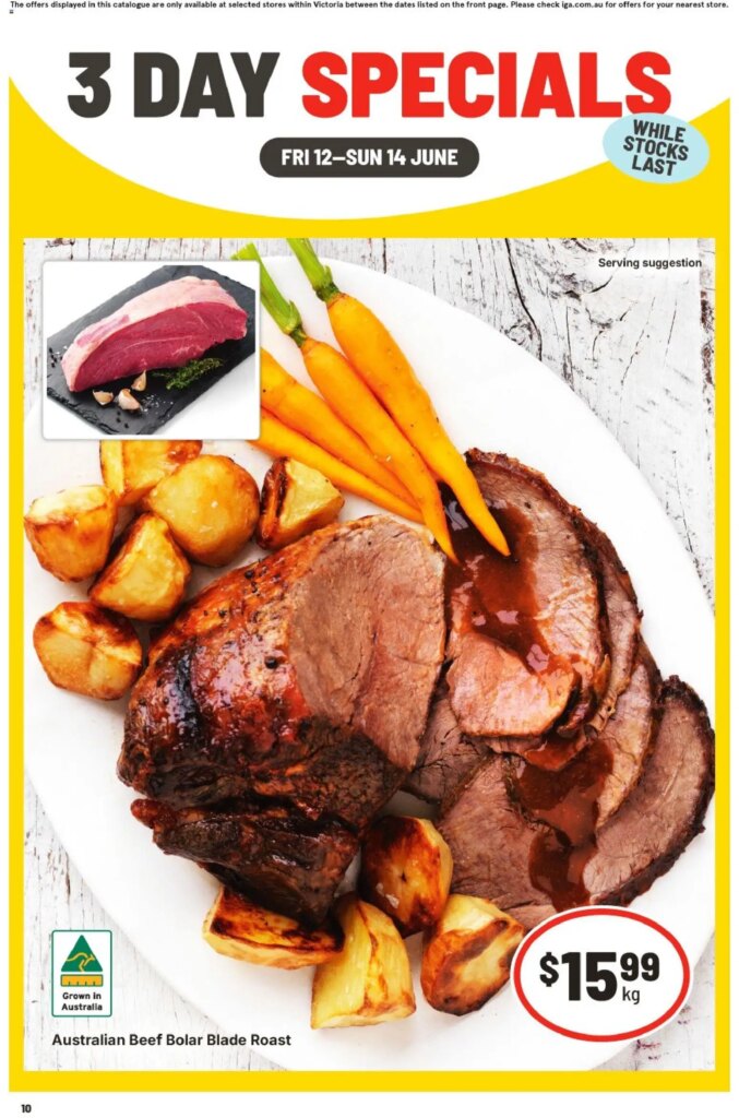 IGA 3 Day Specials VIC: Amazing Catalogue This Week, June 12 2026!