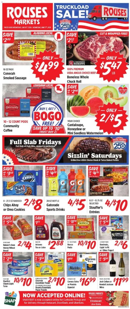 Rouses Weekly Ad This Week: Huge Deals June 10 to June 17 2026!