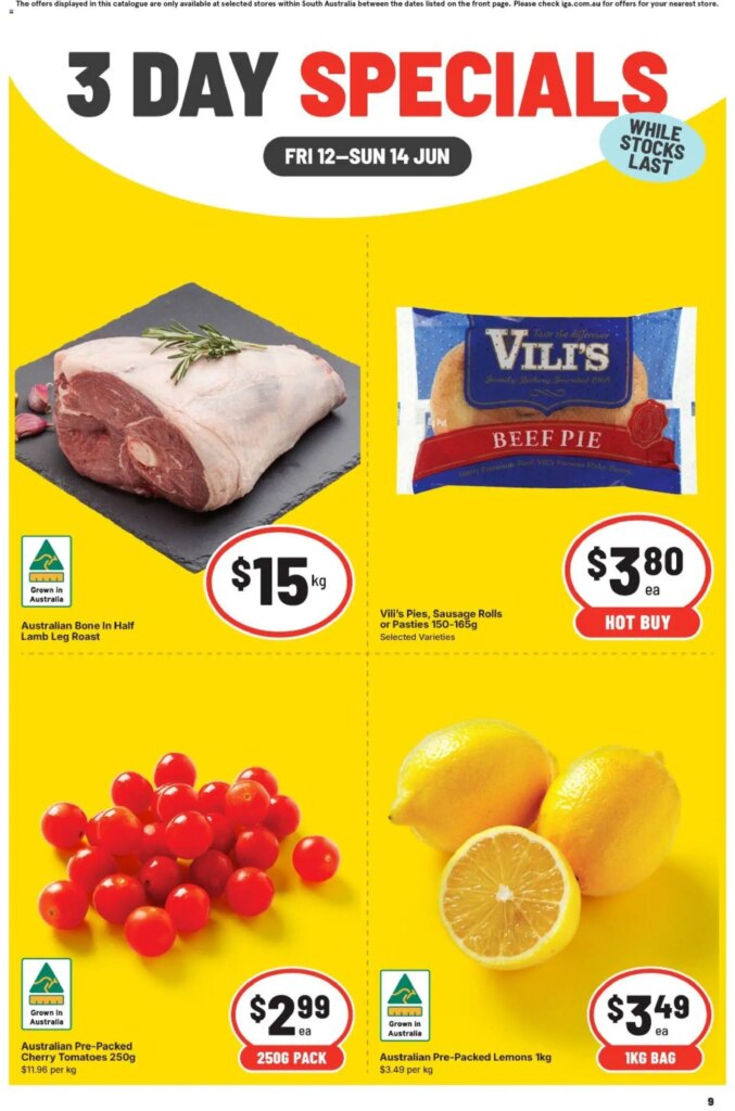 IGA 3 Day Specials SA Catalogue This Week: June 12 2026 Deals Await!