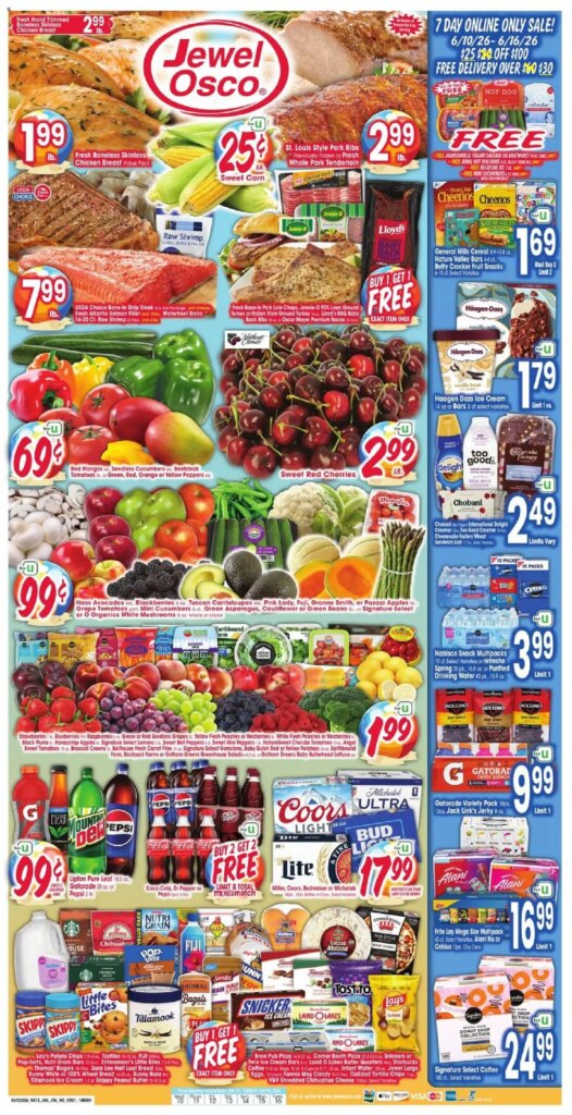 Jewel Osco Weekly Ad This Week: June 10 to June 16 2026 Specials!