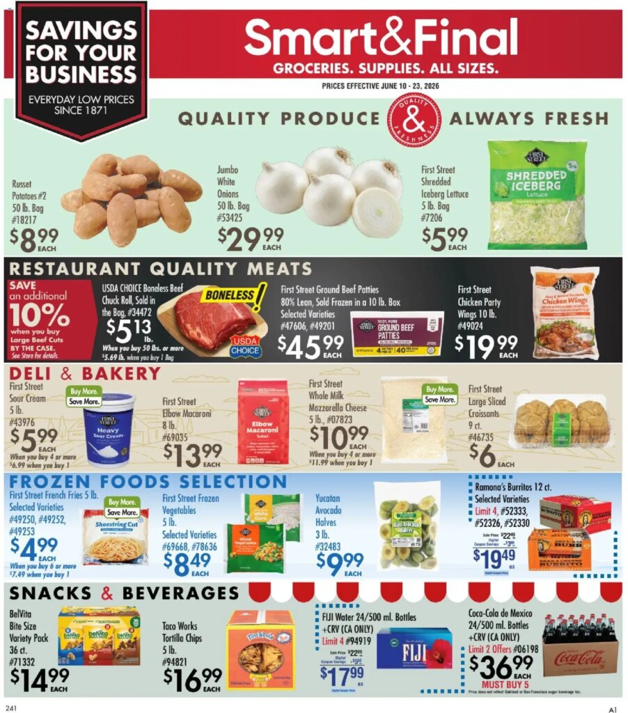 Smart & Final Business & Club Flyer Deals June 10 to June 23 2026 10 Smart & Final Business & Club Flyer Deals June 10 to June 23 2026