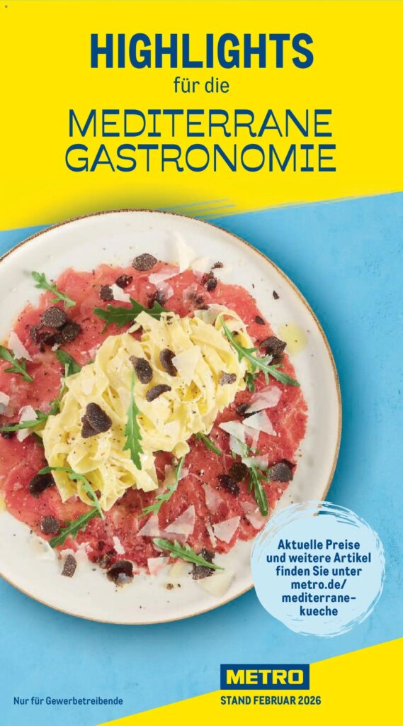 Metro Highlights Mediterrane Gastronomie Specials from 01 February 2026!
