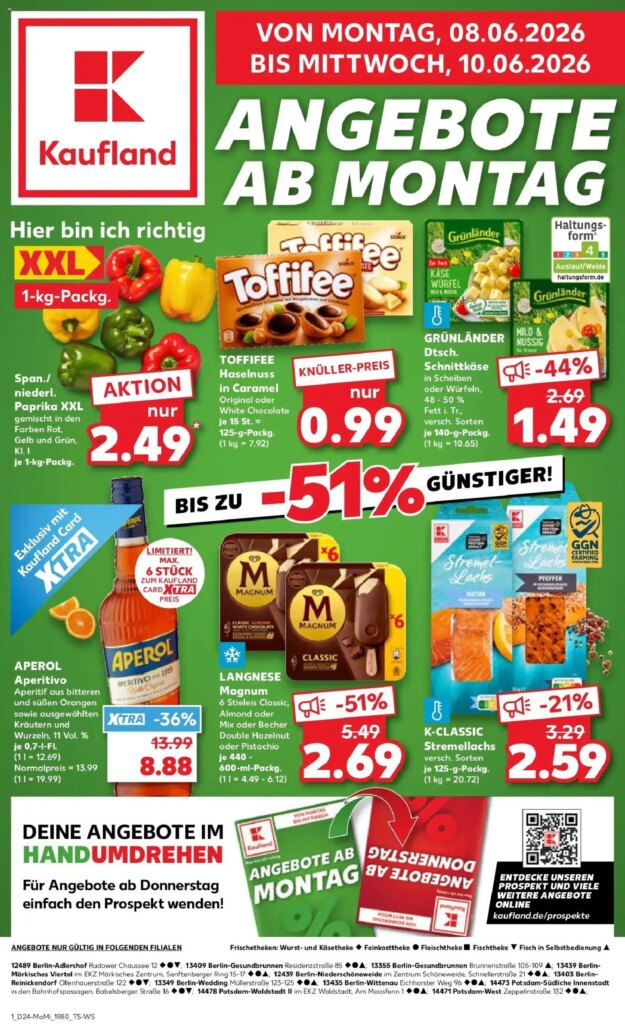 Kaufland Prospekt Berlin: Special This Week from 08 June 2026!