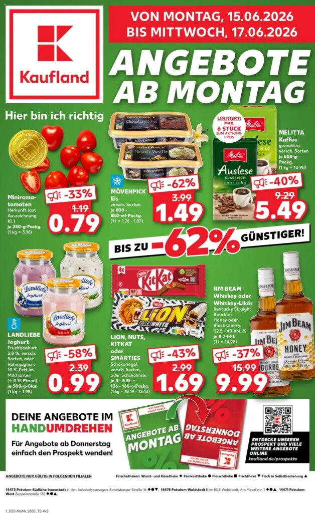 Kaufland Prospekt Potsdam: Special This Week from 15 June 2026!