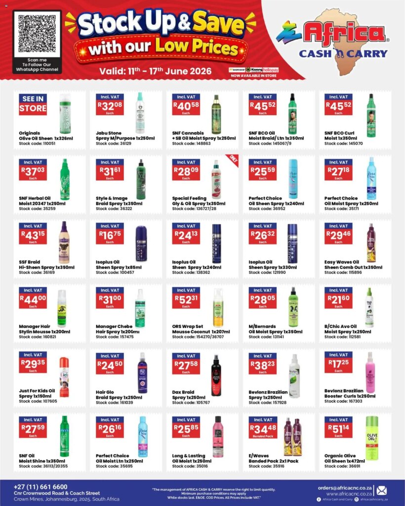 Massive Specials This Week at Africa Cash & Carry – 11 June 2026!