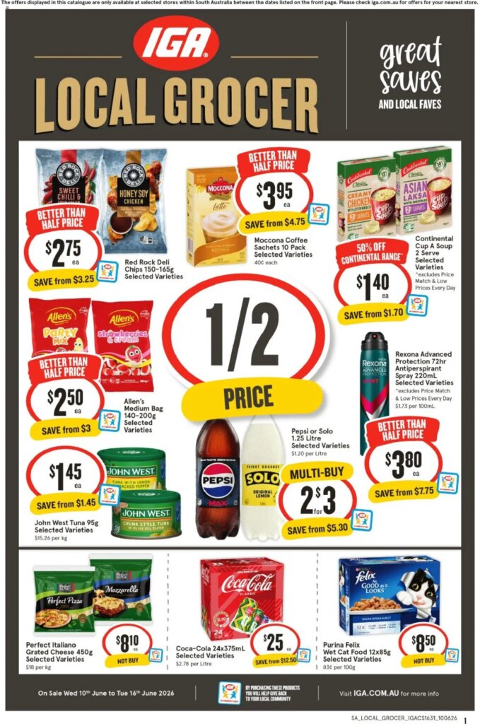 IGA Local Grocer SA Catalogue This Week: June 10 2026 Deals & Specials!